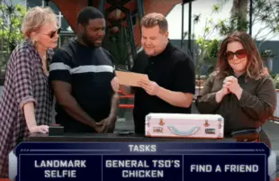 Jean Smart, Brian Tyree Henry, James Corden, Melissa McCarthy on The Late Late Show with James Corden (CBS)
