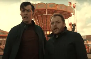 Jack Bannon and Ryan Fletcher in Pennyworth (Epix)