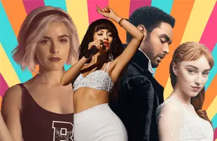 The Chilling Adventures of Sabrina, Selena: The Series and Bridgerton. (Netflix)