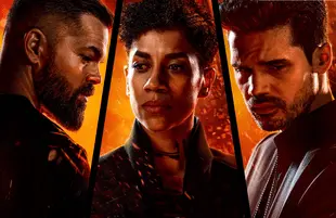 Wes Chatham, Dominique Tipper and Steven Strait star in The Expanse (Amazon)