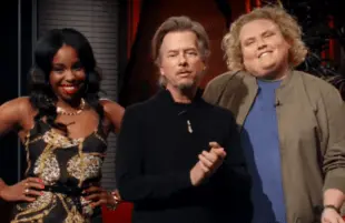 London Hughes, David Spade, Fortune Feimster of The Netflix Afterparty (Netflix)