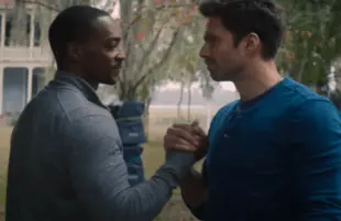 Anthony Mackie and Sebastian Stan in The Falcon and the Winter Soldier (Disney+)