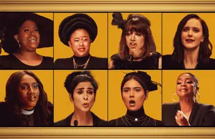 Natasha Rothwell, Phoebe Robinson, Natasha Legerro, Rachel Brosnahan, Ziwe, Sarah Silverman, Patti Harrison, and Tiffany Haddish eulogize 2020 in the new Amazon comedy special Yearly Departed.   