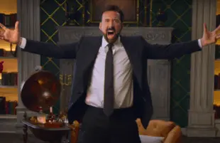 Nicolas Cage in History of Swear Words (Netflix)