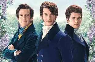 The Bridgerton Boys: Benedict (Luke Thompson),  Anthony (Jonathan Bailey), and Colin (Luke Newton). (Photo: Netflix)