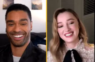 Rege-Jean Page and Phoebe Dynevor on The Drew Barrymore Show