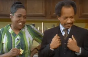 Isabel Sanford and Sherman Hemsley in The Jeffersons
