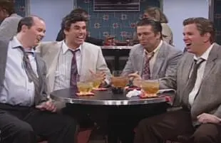 David Koechner, Will Ferrell, Alec Baldwin, Mark McKinney on Saturay Night Live (NBC)