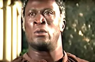 John Amos as Kunta Kinte in Roots (ABC)