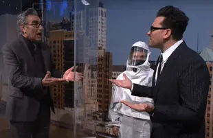 Eugene Levy and Dan Levy on Saturday Night Live (NBC)