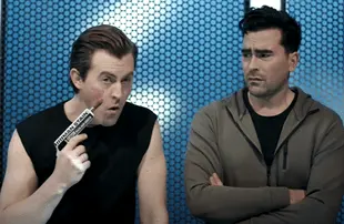 Alex Moffat and Dan Levy on Saturday Night Live (NBC)