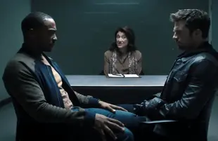 Anthony Mackie and Sebastian Stan in The Falcon and the Winter Soldier (Disney+)