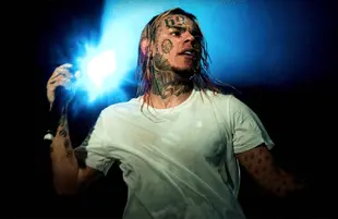 Tekashi 6ix9ine (aka Daniel Hernandez) in an image from Supervillain: The Making of Tekashi 6ix9ine. (Showtime)