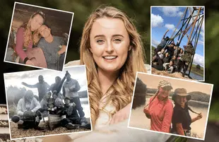 Building a bridge with eleven strangers was a life-changing experience for Maura Dore. (Photos: Maura Dore, HBO Max) 