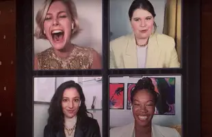 The cast of Fate: The Winx Saga on Netflix Afterparty (Netflix)