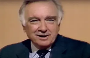 Walter Cronkite of CBS News