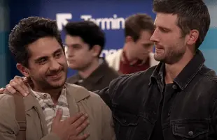 Adhir Kalyan and Parker Young in The United States of Al (CBS)