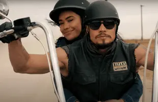 Sulem Calderon and J.D. Pardo in Mayans MC (FX)