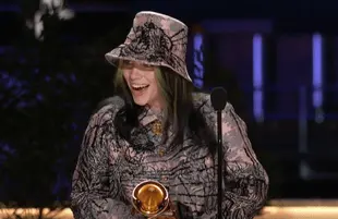 Billie Eilish at The Grammy Awards (CBS)