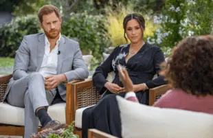 Harry and Meghan's sitdown with Oprah was a royal pain for Buckingham Palace, and it seems they're just getting started (Photo: Joe Pugliese/Harpo Productions)
