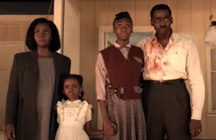 Deboray Ayorinde, Shahadi Wright Joseph, Ashley Thomas in Them (Amazon)