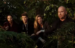 Tala Ashe, Nick Zano, Jes Macallen, Dominic Purcell in DC's Legends of Tomorrow (CW)