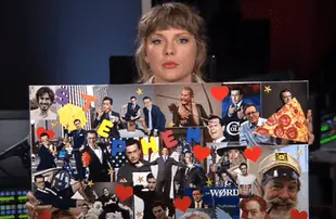 Taylor Swift on The Late Show with Stephen Colbert (CBS)