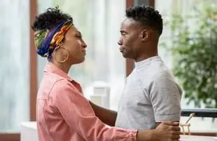 Mj Rodriguez as Blanca, Billy Porter as Pray Tell in Pose. (Photo: Eric Liebowitz/FX)