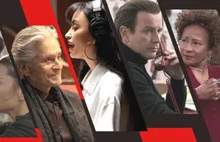 From left to right: The Kominsky Method, Selena: The Series, Halston and The Upshaws. (Photo: Netflix)