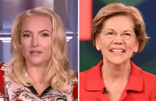 Meghan McCain heaped praise on Democrat Elizabeth Warren Tuesday on The View (ABC)