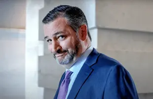 Ted Cruz, or as The Daily Show calls him, "the booger on the lip of democracy." (Comedy Central)