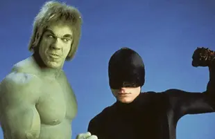Lou Ferrigno and Rex Smith in The Trial of the Incredible Hulk (NBC)
