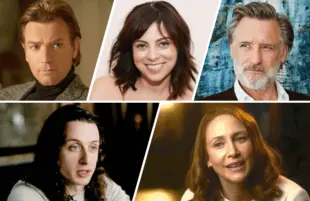 Top row: Ewan McGregor, Krysta Rodriguez, Bill Pullman; Bottom row: Rory Culkin, Vera Farmiga. 