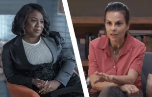 Uzo Aduba in HBO's In Treatment and Orna Guralnik in Showtime's Couples Therapy (Photos: Suzanne Tenner/HBO, Showtime).