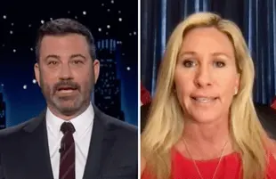 Majorie Taylor Greene continues to provide material for late night hosts. (Photos: ABC)