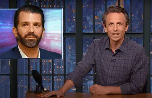 Seth Meyers has no doubt that Trump will "throw his family under the bus" to save his own behind. (Photo: NBC)