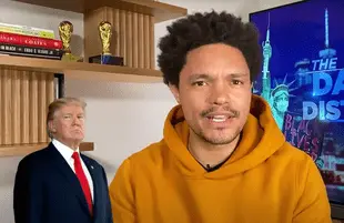 The Daily Show host dragged Trump's post-White House activities in a 16-minute supercut. (Photo: Comedy Central)