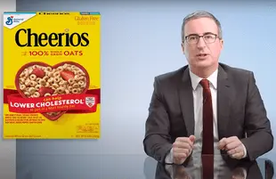 John Oliver spent his Memorial Day Weekend skewering the "worthless, impotent" Cheerios brand. (Photo: HBO)