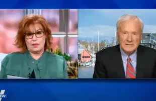 Chris Matthews was entirely unprepared for Joy Behar's cross-examination on The View. (Photo: ABC)
