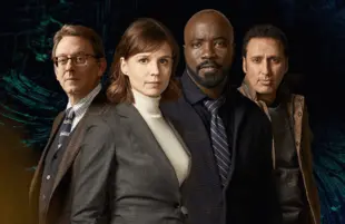 Michael Emerson, Katja Herbers, Mike Colter and Aasif Mandvi star in Evil. (Photo: CBS)