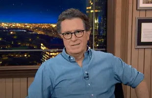 Stephen Colbert had a field day with pants-gate on Monday night. (Photo: CBS)
