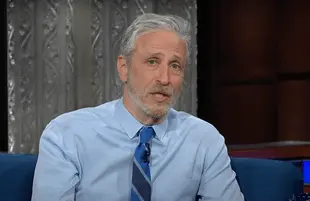 Jon Stewart ranted and raved about COVID-19 Monday on The Late Show. (Photo: CBS)