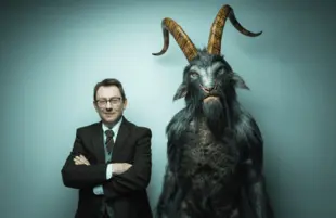 Michael Emerson and friend in Evil. (Photo: CBS)