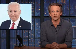 Seth Meyers defended Joe Biden from Fox News' criticism during Thursday's Closer Look segment. (Photo: NBC)