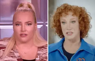 This morning on The View, Meghan McCain took Kathy Griffin to task for her treatment of Clay Aiken in the early 2000s. (Photos: ABC)