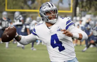 Hard Knocks cameras have been following Dak Prescott at Cowboys training camp in Oxnard, CA.