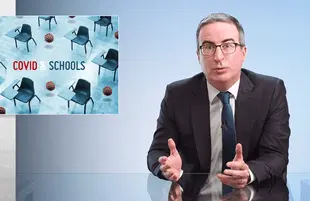 John Oliver discussing school mask mandates on Last Week Tonight (Photo: HBO)