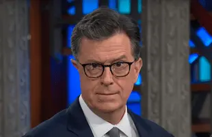 Stephen Colbert discusses new Jeopardy! host Mike Richards. (Photo: CBS)