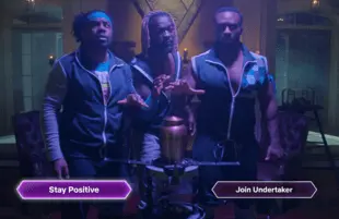 It's a rough night for The New Day as they pay a visit to WWE legend The Undertaker in Netflix's Escape The Undertaker. 