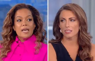 Sunny Hostin refused to let ex-Trump official Alyssa Farah off the hook in a contentious appearance on The View. (Photos: ABC)